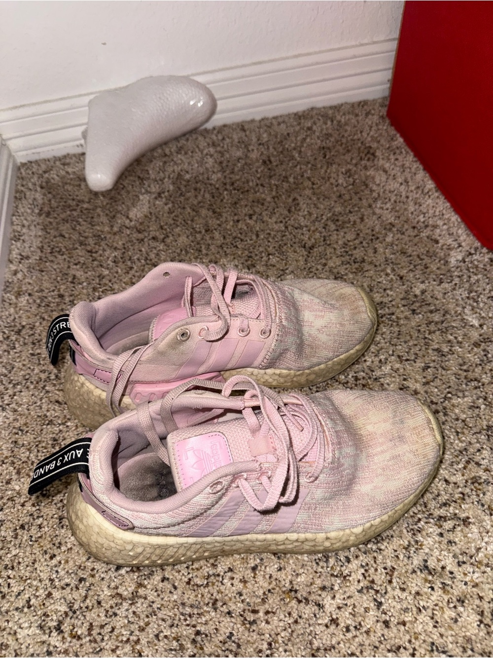Well worn Pink Athletic Sneakers